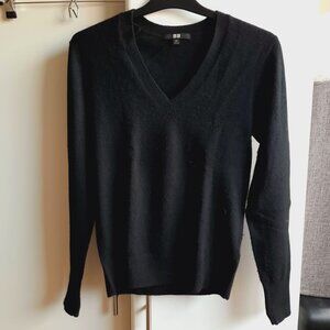 UNIQLO cashmere wool sweater, XXS, black
